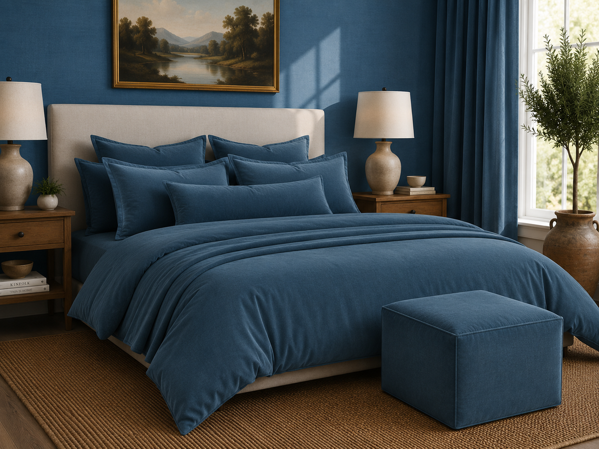 Blue Lagoon Velvet Home Décor