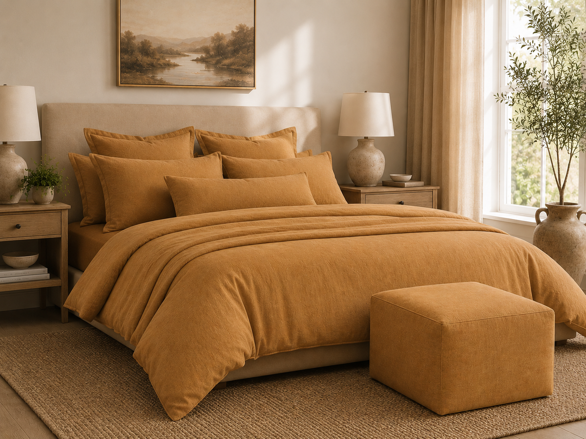 Butternut Yellow Velvet Home Accents