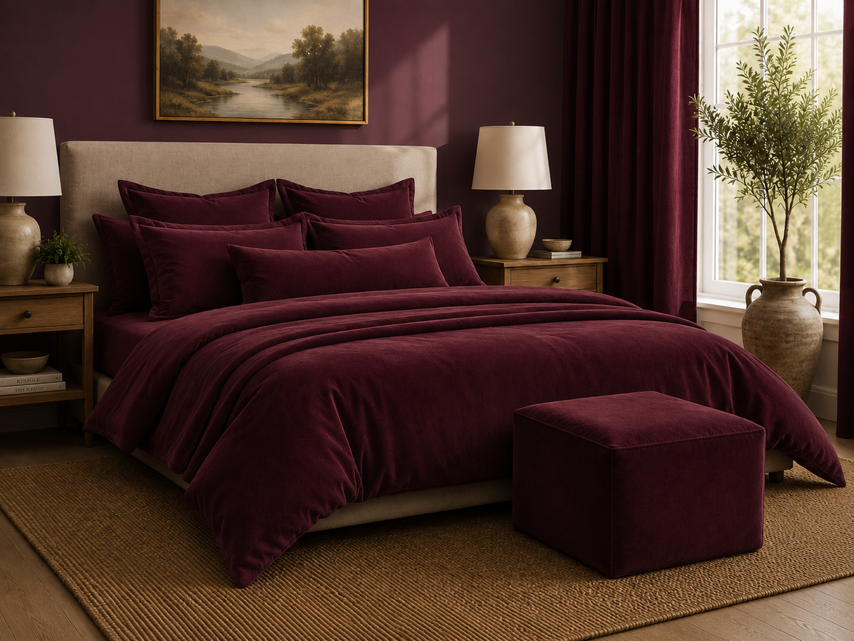 Burgundy Home Accents