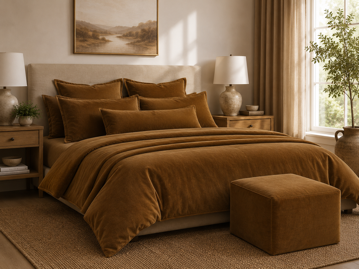 Gold Velvet Home Accents