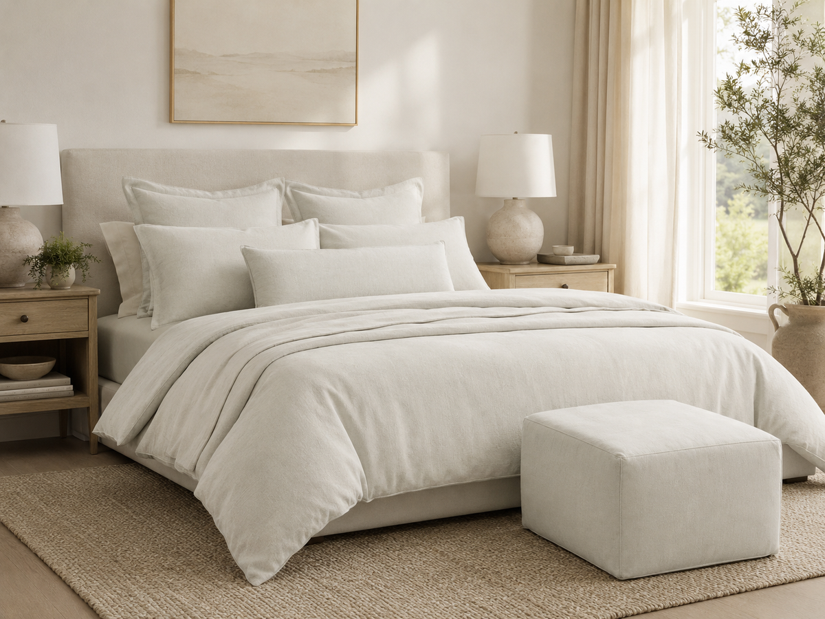 Snow White Velvet Home Accents