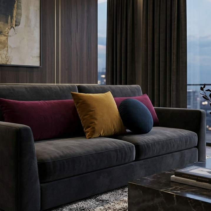 Velvet Pillows | Throw, Lumbar, Bolster & More