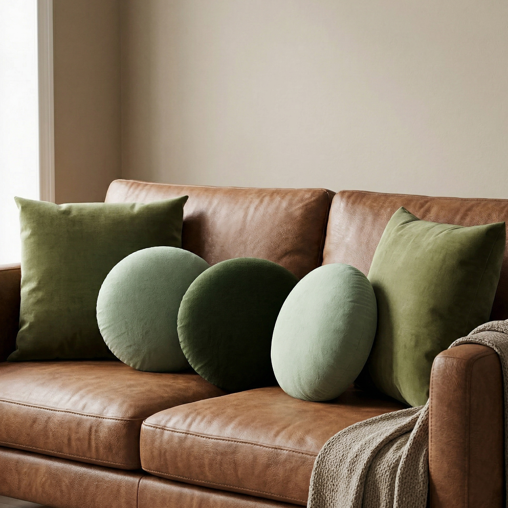 Velvet Round Pillows