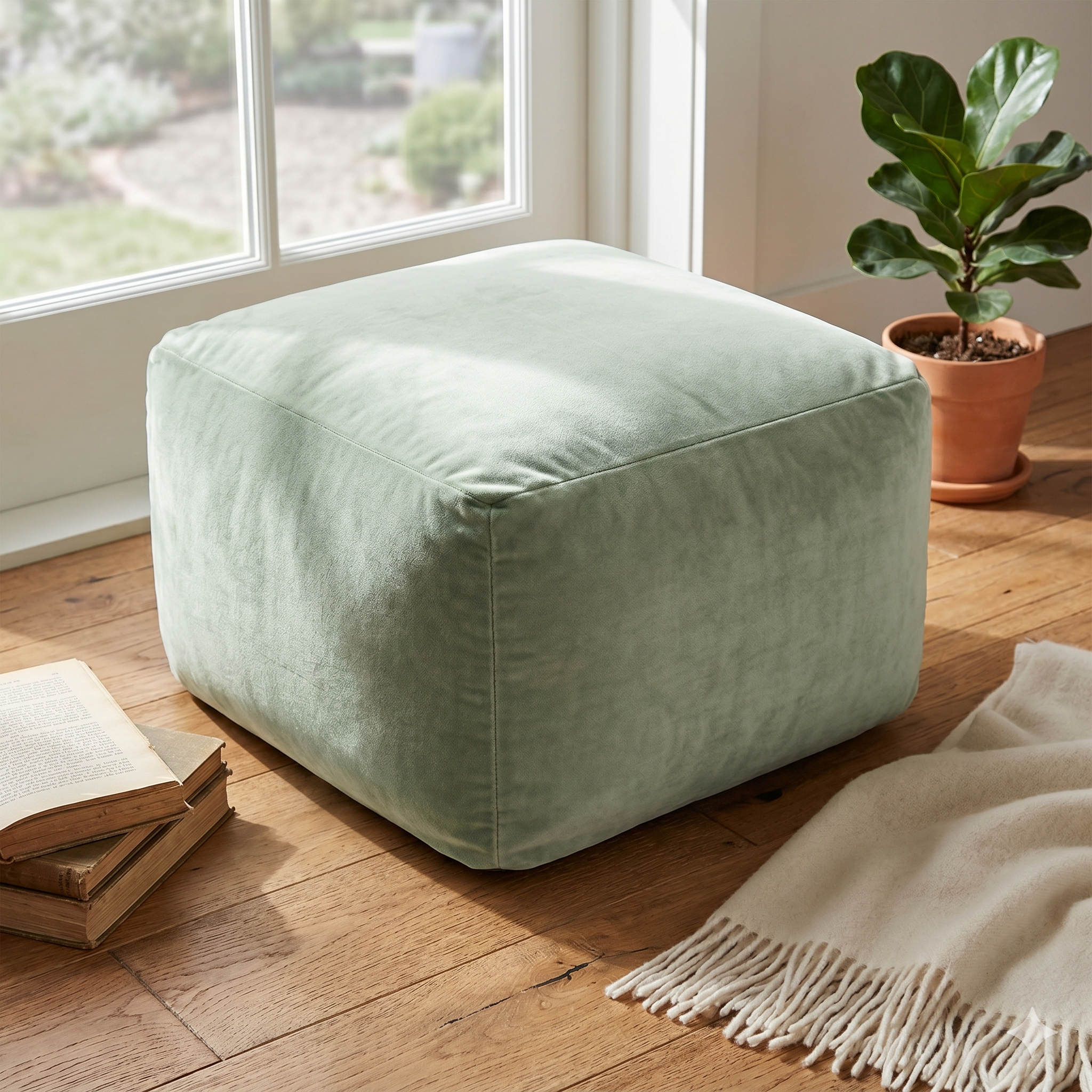 Velvet Poufs