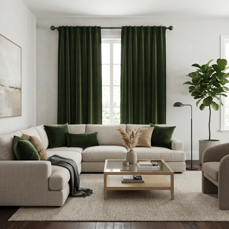 Velvet Window Panels