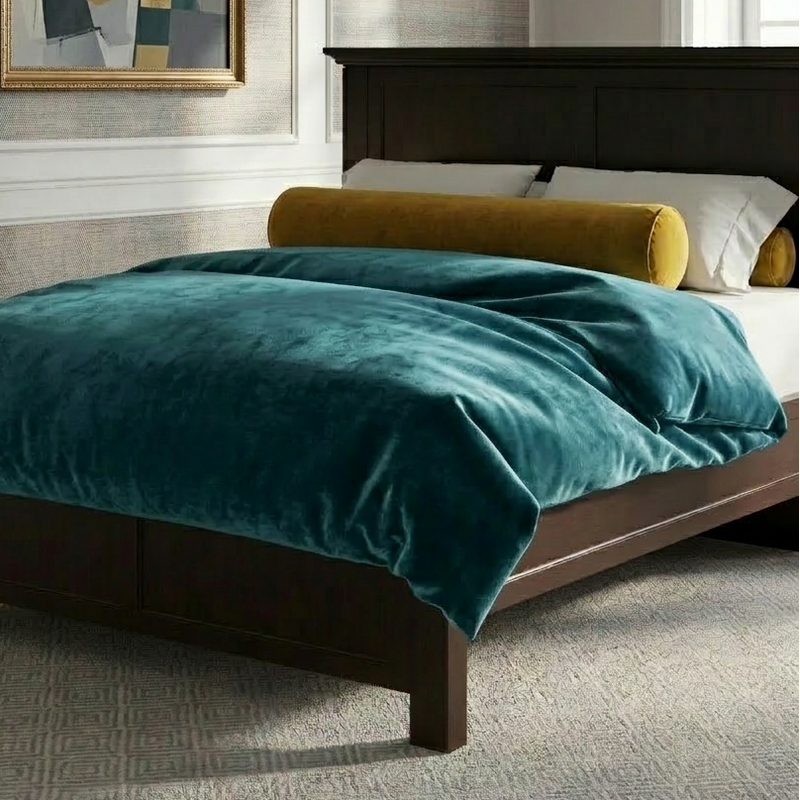 Velvet Bolster Pillows