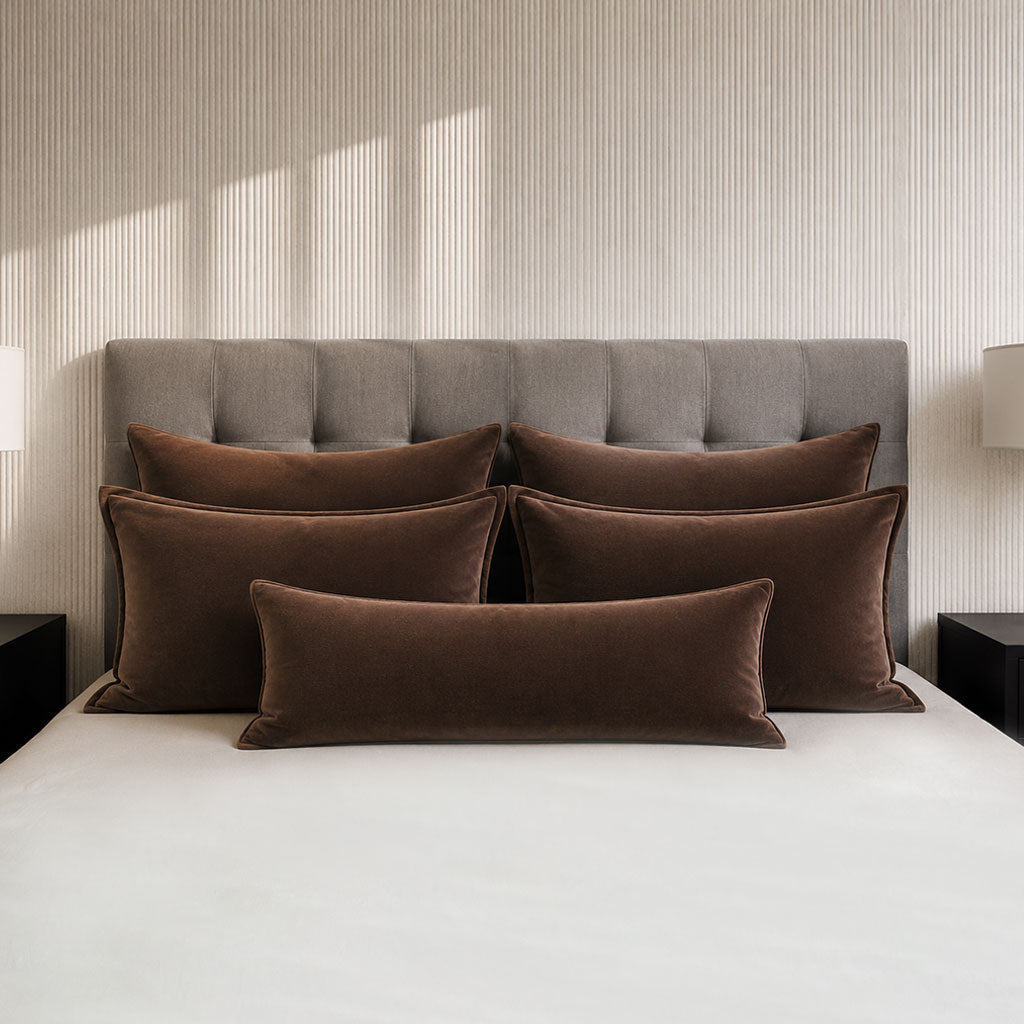 Brown Velvet Home Décor