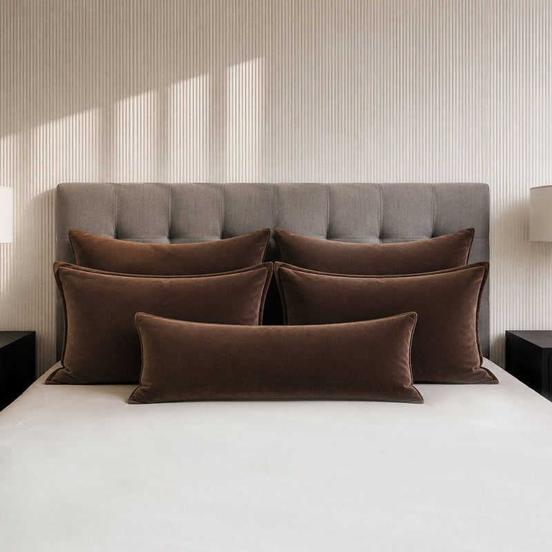 Brown Velvet Home Décor