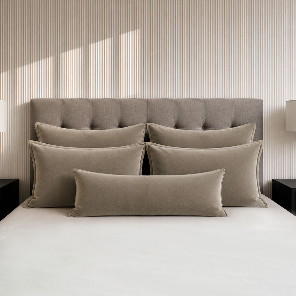 Beige Velvet Home Décor