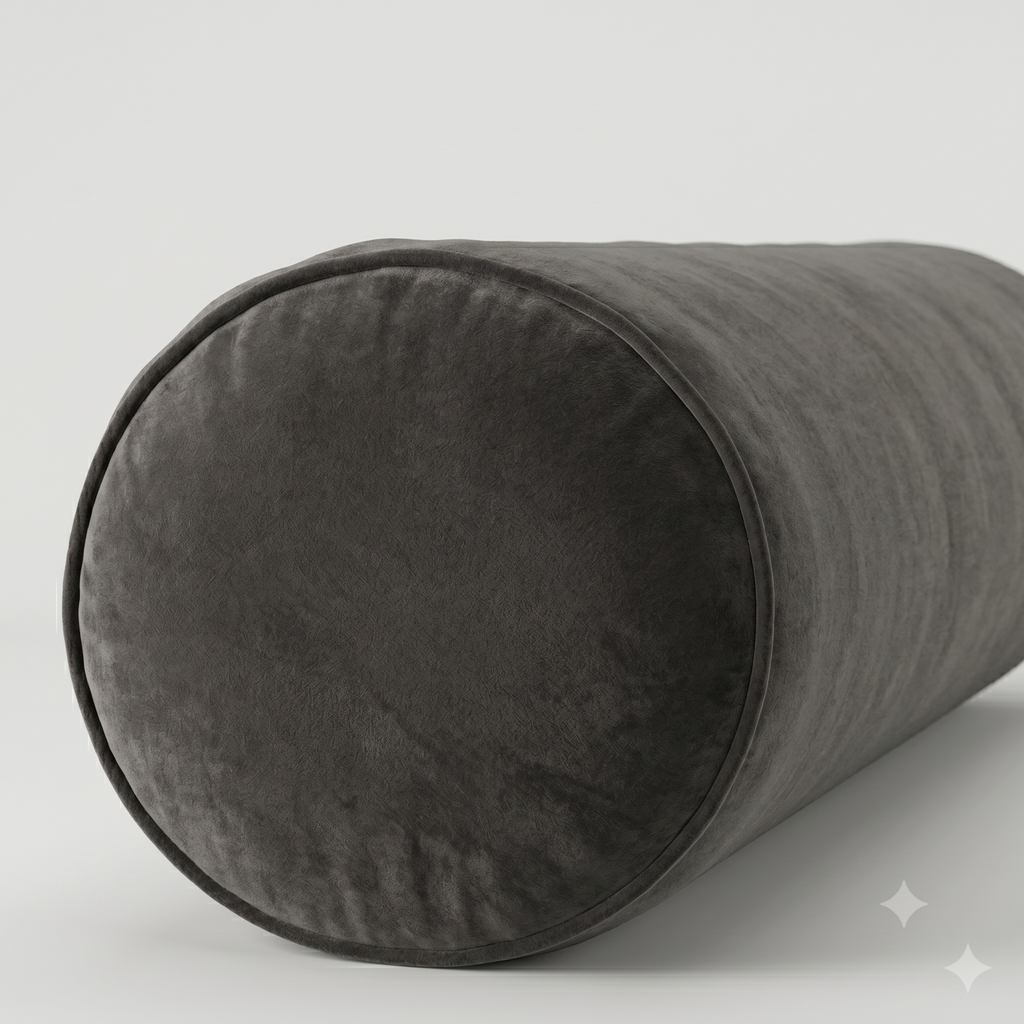 Anchovy Velvet Bolster Pillow