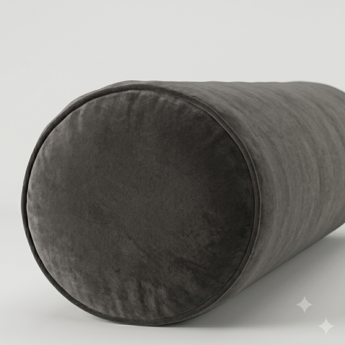 Anchovy Velvet Bolster Pillow