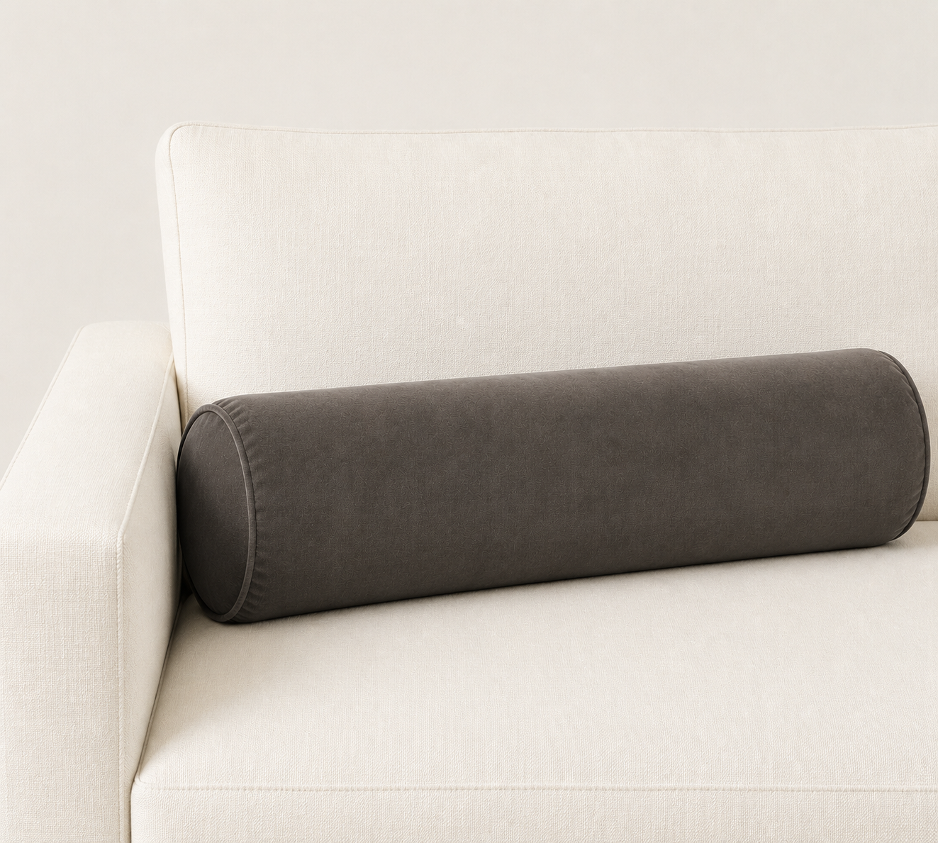 Anchovy Velvet Bolster Pillow