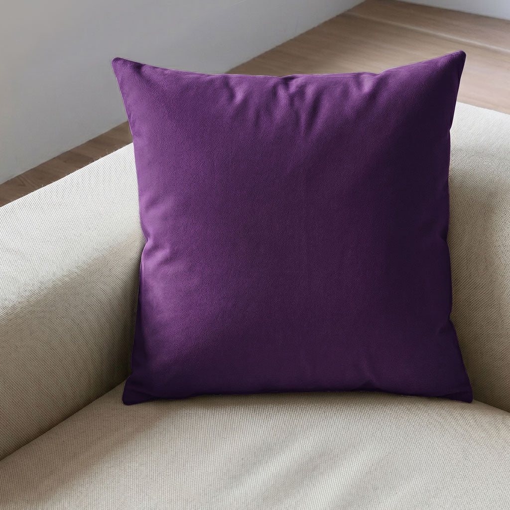 Velvet Throw Pillow in Sweet Berry