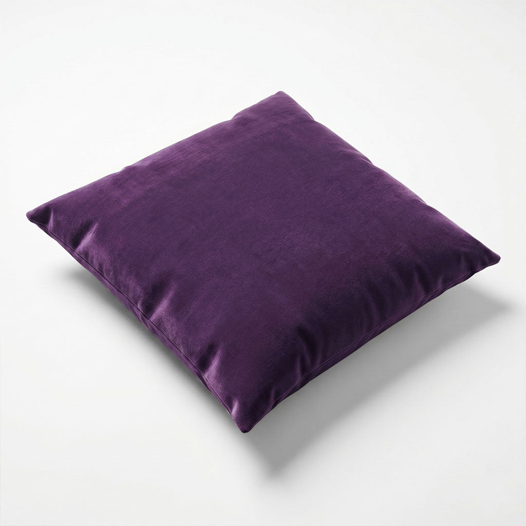 Velvet Throw Pillow in Sweet Berry