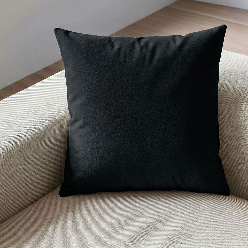 Black Velvet Throw Pillow