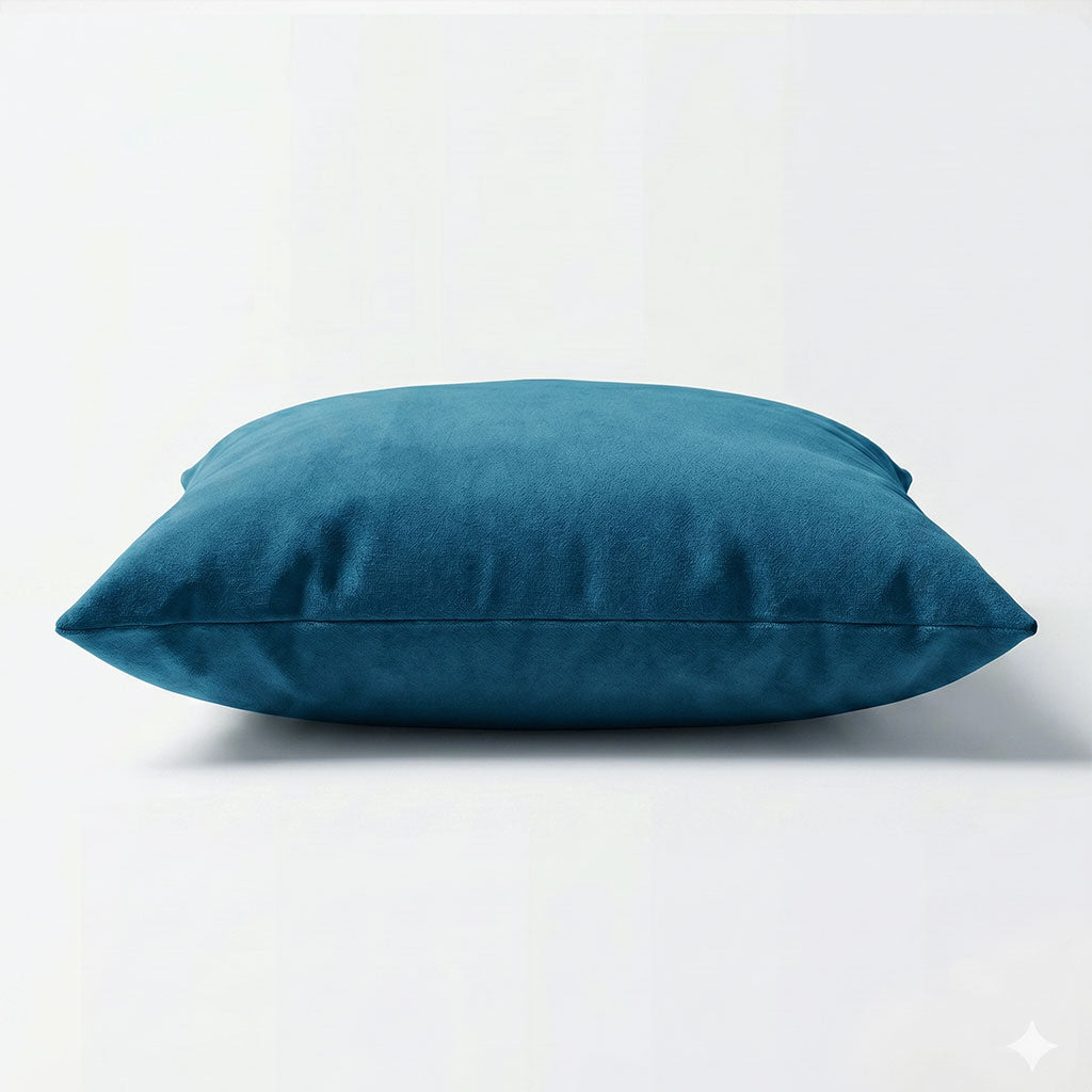 Blue Lagoon Velvet Throw Pillow