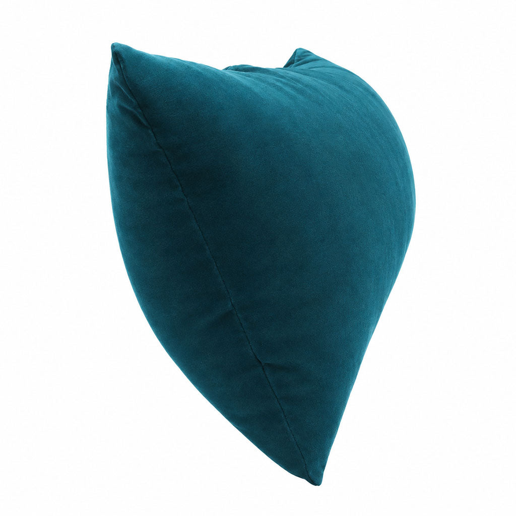 Blue Oasis Velvet Lumbar Pillow