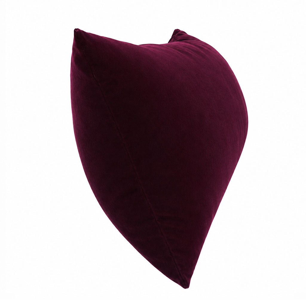 Burgundy Velvet Lumbar Pillow