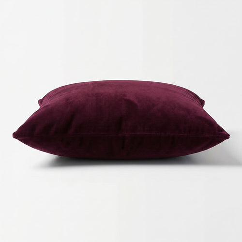 Burgundy Velvet Throw Pillow