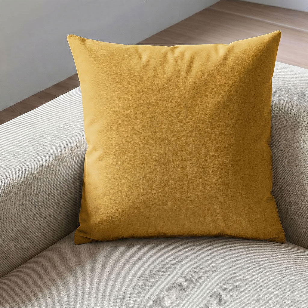 Butternut Velvet Throw Pillow
