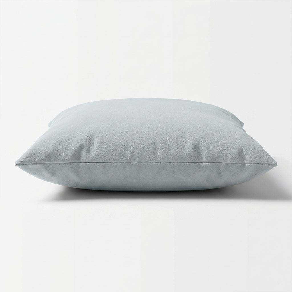 Silver Cloud Velvet Throw Pillow