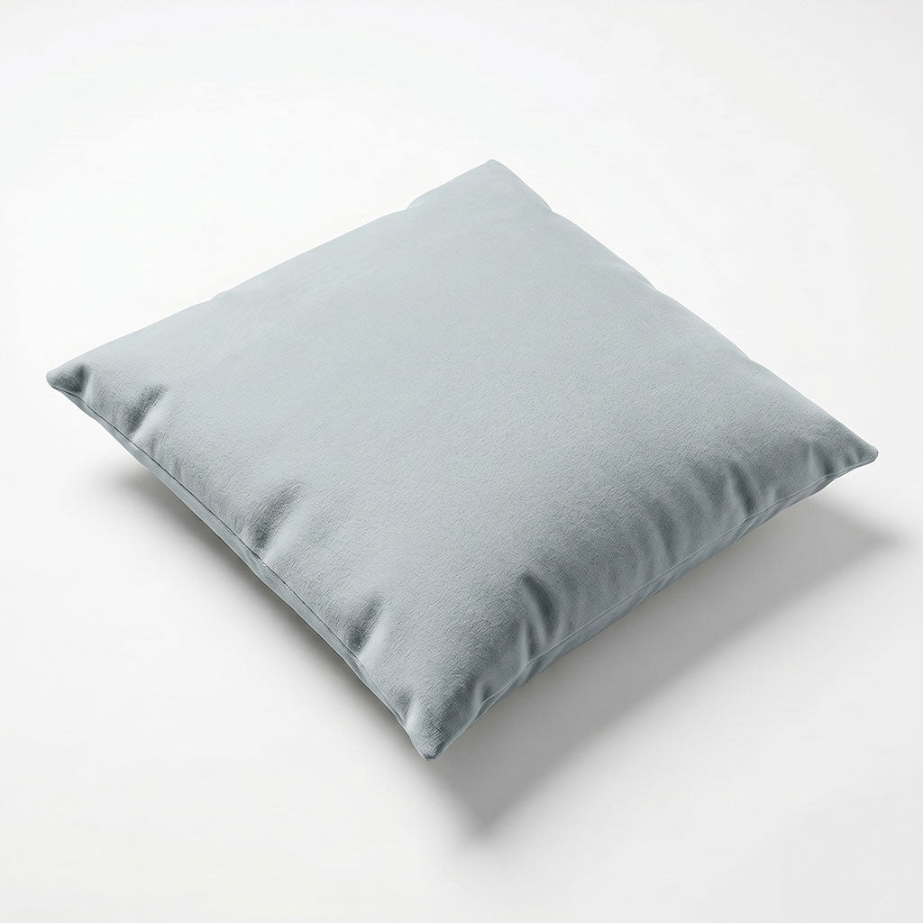 Silver Cloud Velvet Throw Pillow