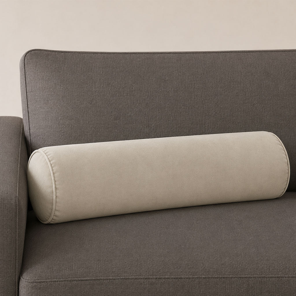 Driftwood Velvet Bolster Pillow