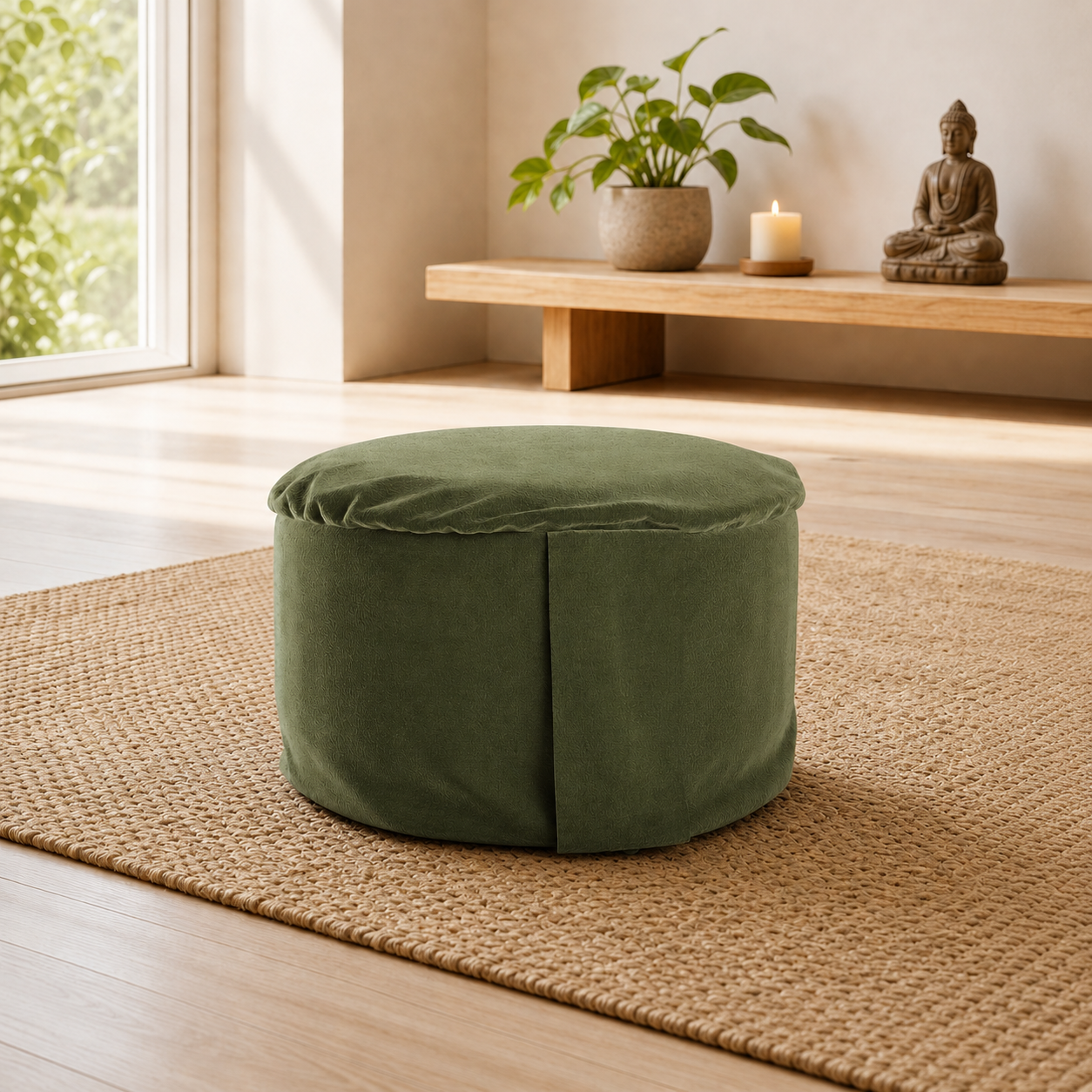 Dublin Velvet Hi-Zafu Meditation Cushion