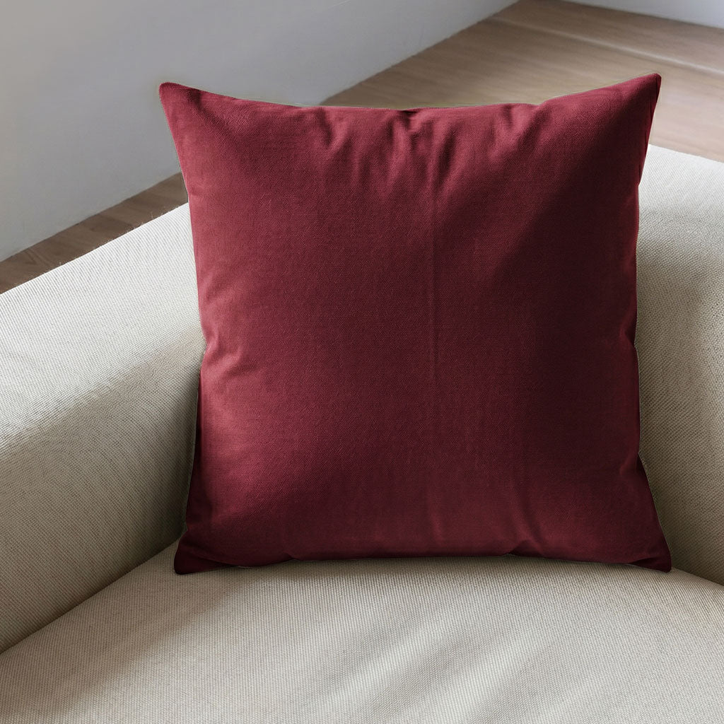Escarlata Velvet Throw Pillow