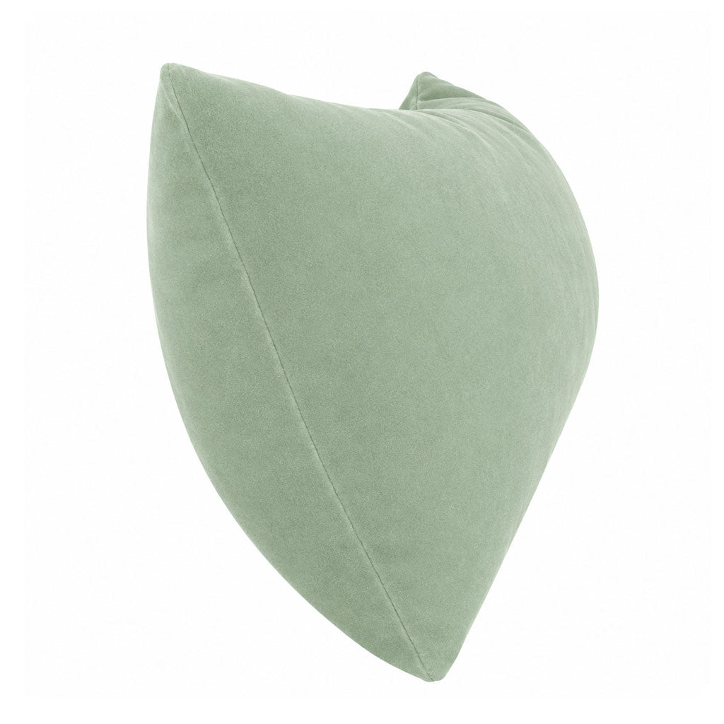 Velvet Lumbar Pillow in Eucalyptus