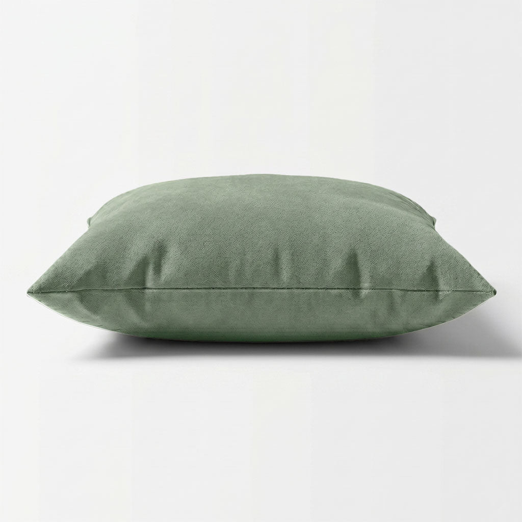 Velvet Throw Pillow in Eucalyptus