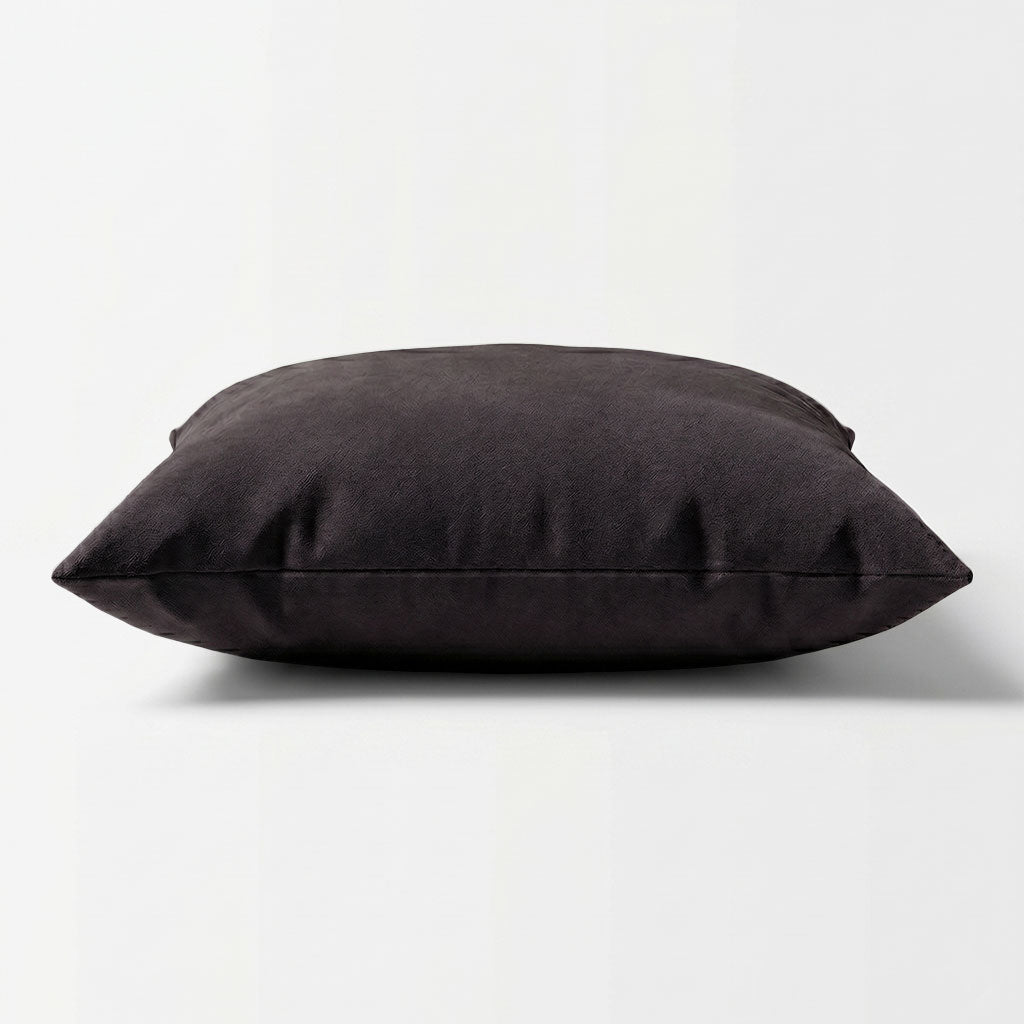 French Roast Velvet Throw Pillow