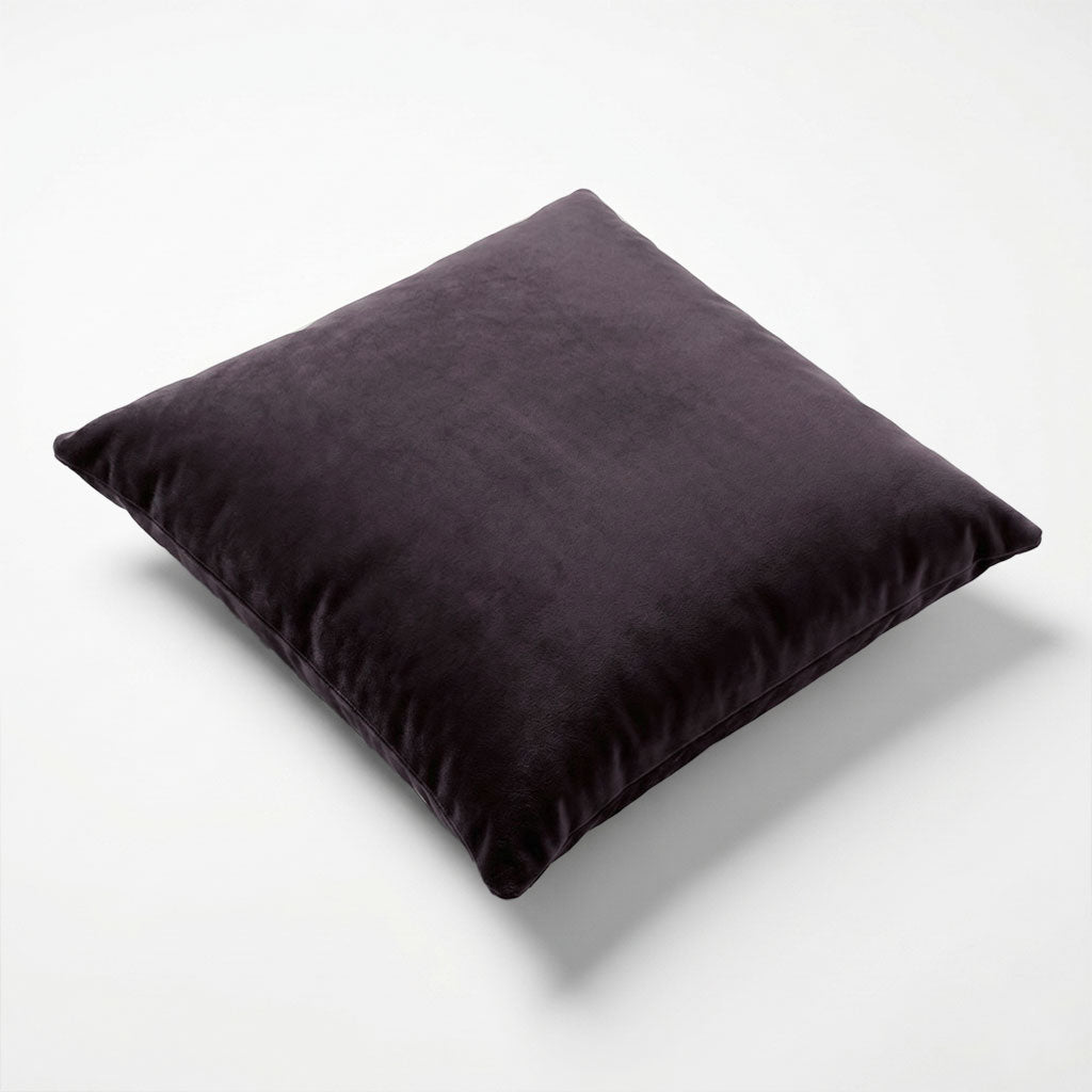 French Roast Velvet Throw Pillow