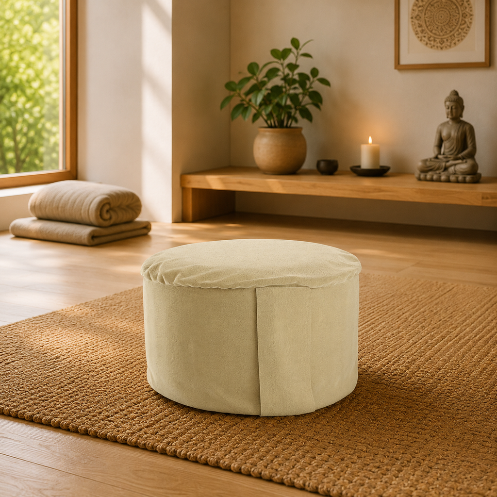 Gobi Velvet Hi-Zafu Meditation Cushion