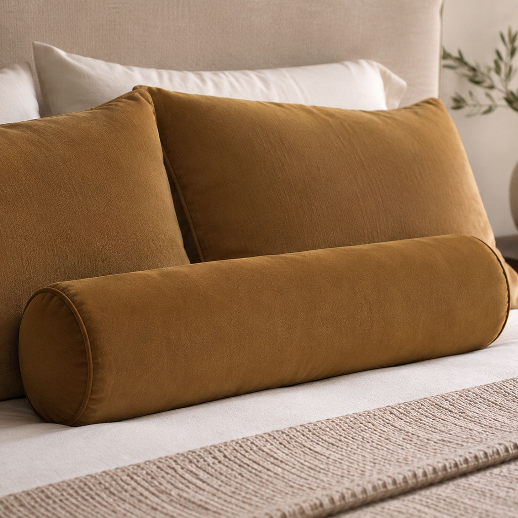 Gobi Velvet Bolster Pillow