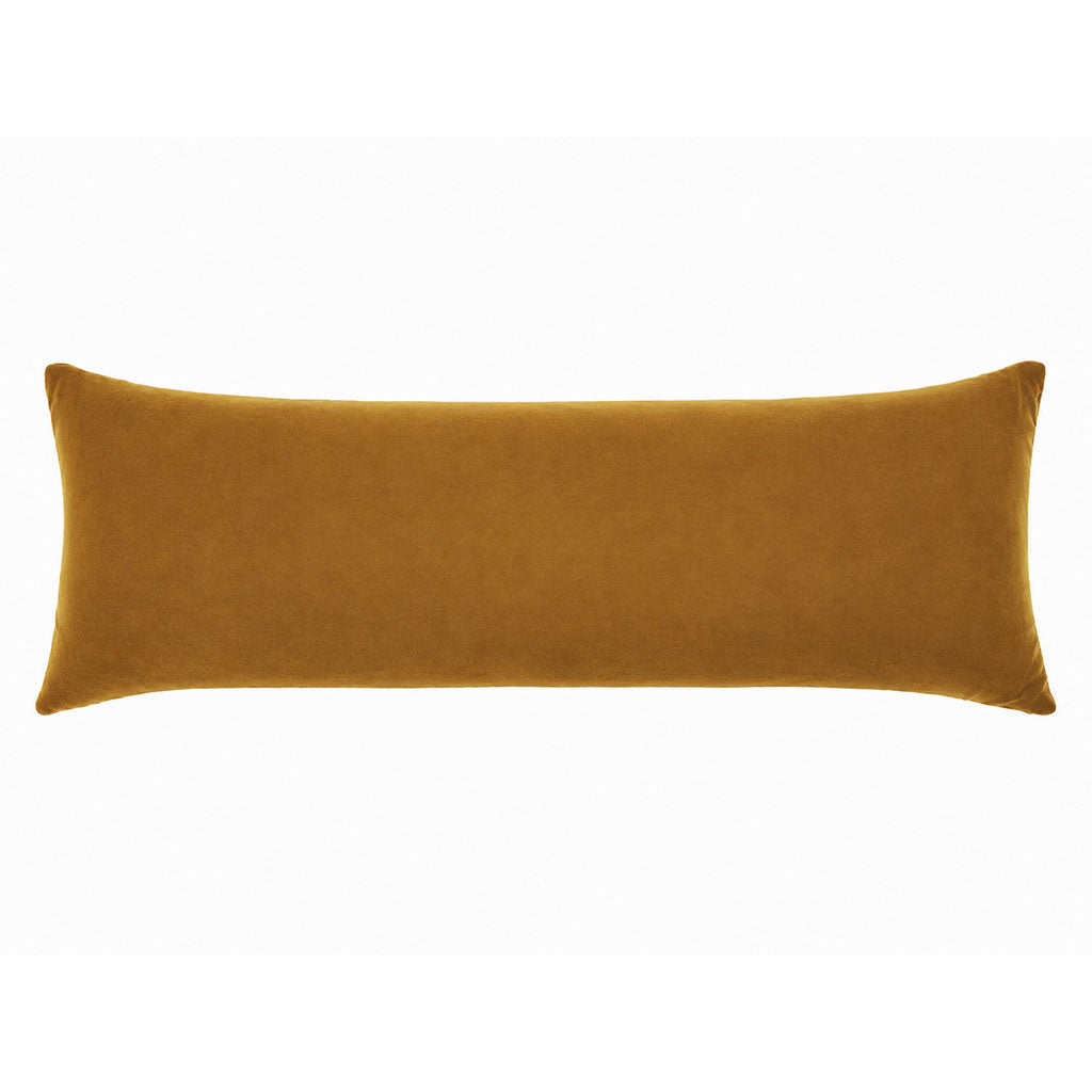 Gold Velvet Lumbar Pillow