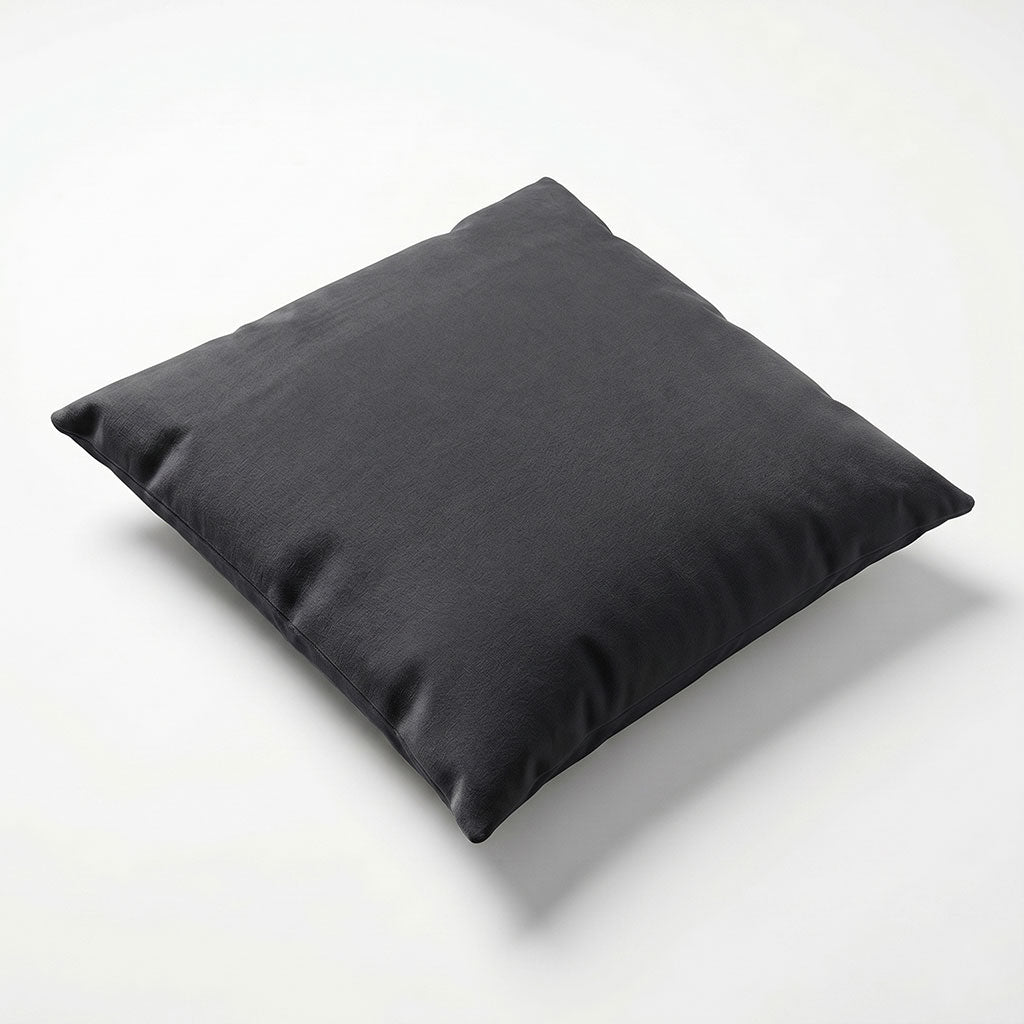 Graphite Velvet Throw Pillow
