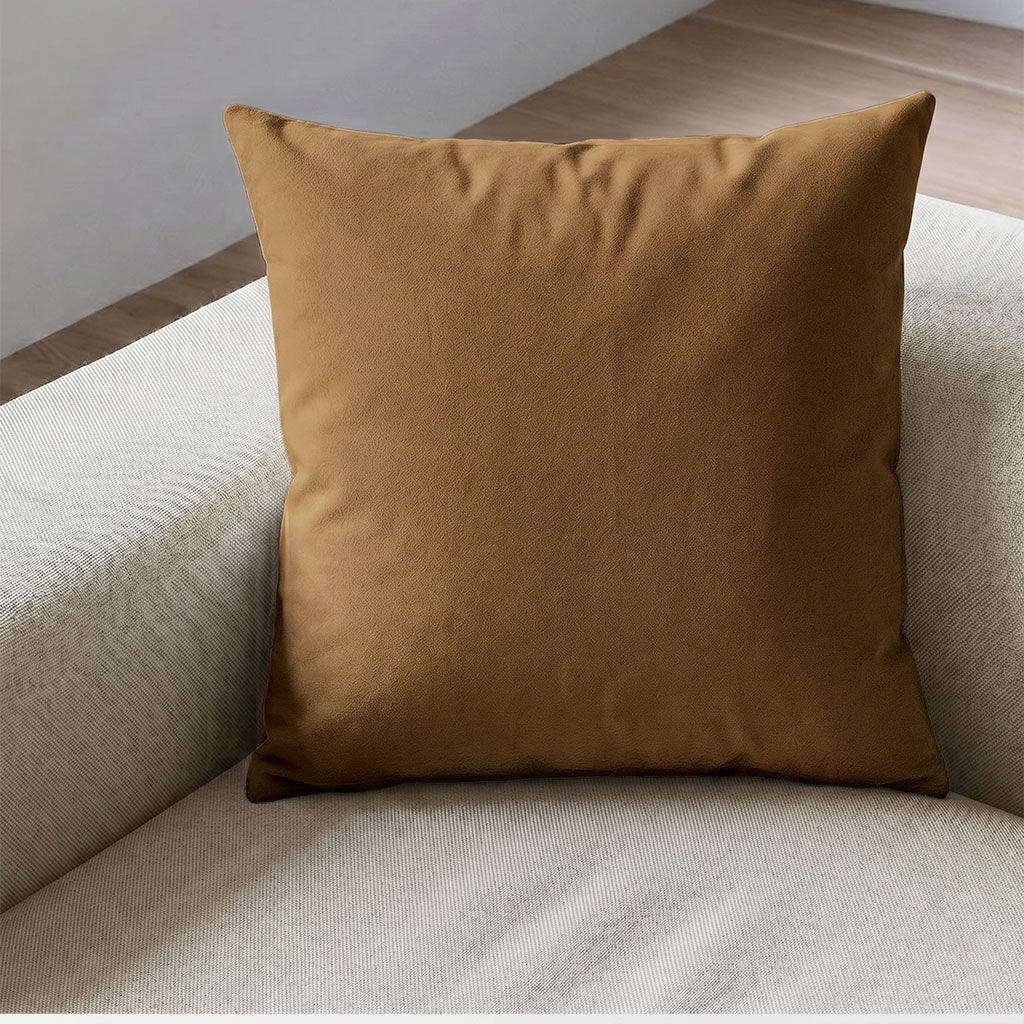 Honey Velvet Throw Pillow