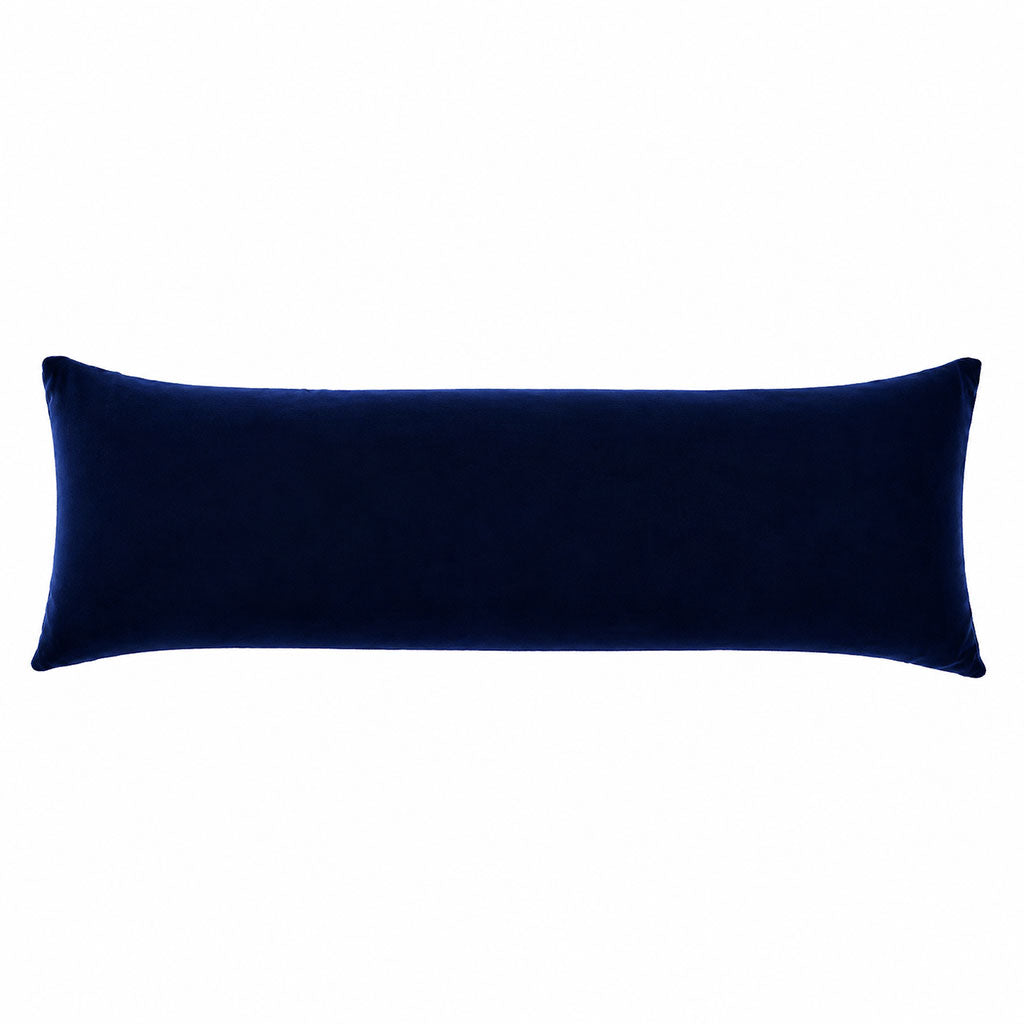 Lapis Velvet Lumbar Pillow
