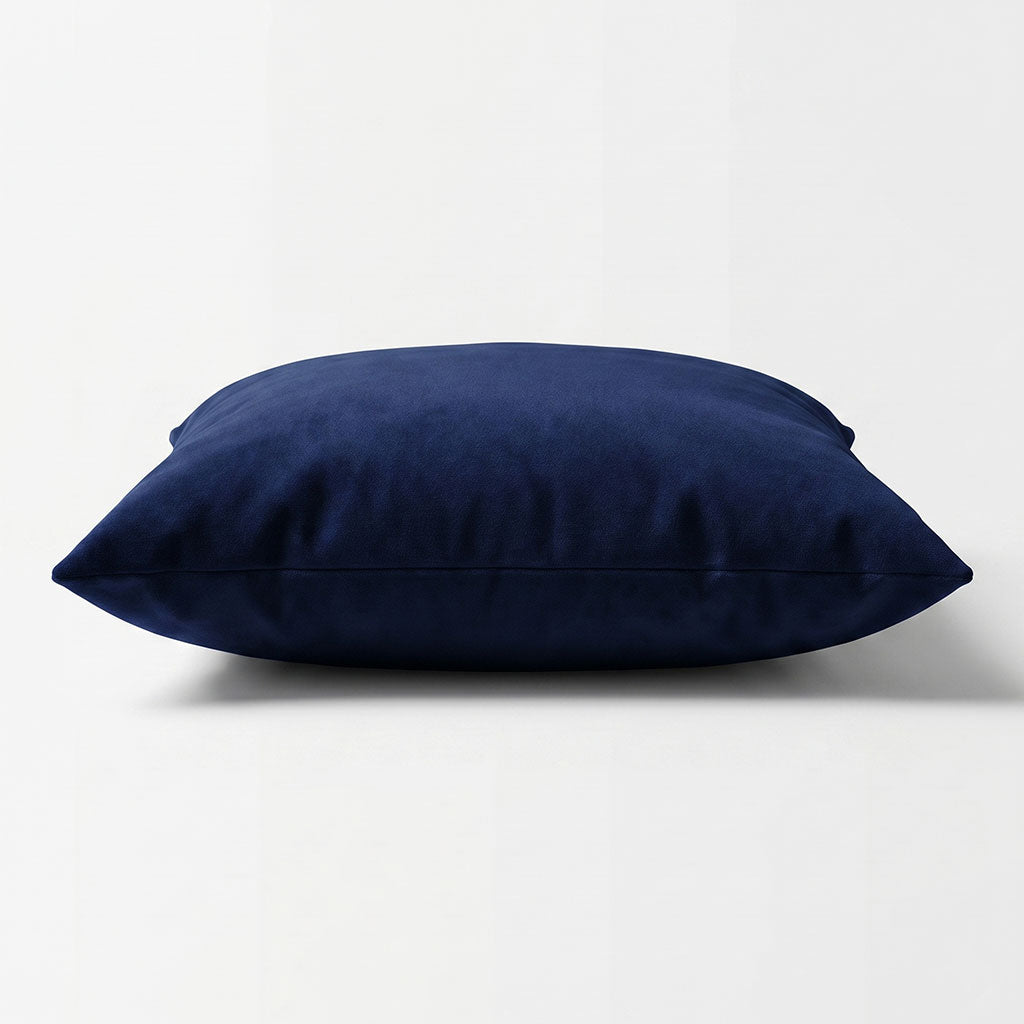 Lapis Velvet Throw Pillow
