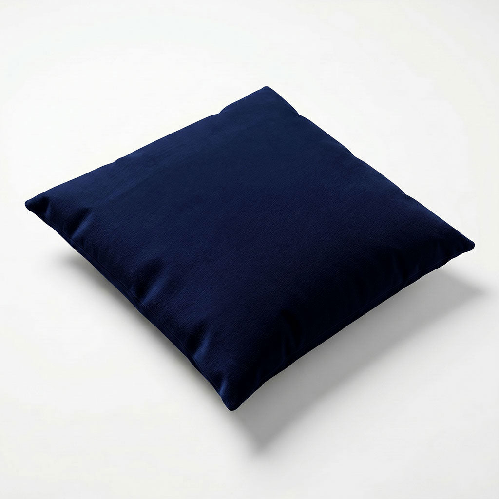 Lapis Velvet Throw Pillow