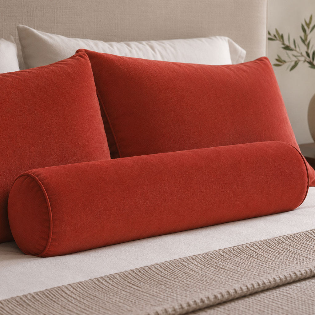 Marmalade Velvet Bolster Pillow