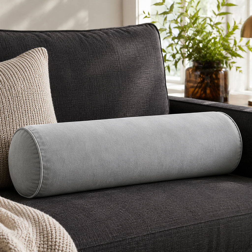 Mineral Velvet Bolster Pillow