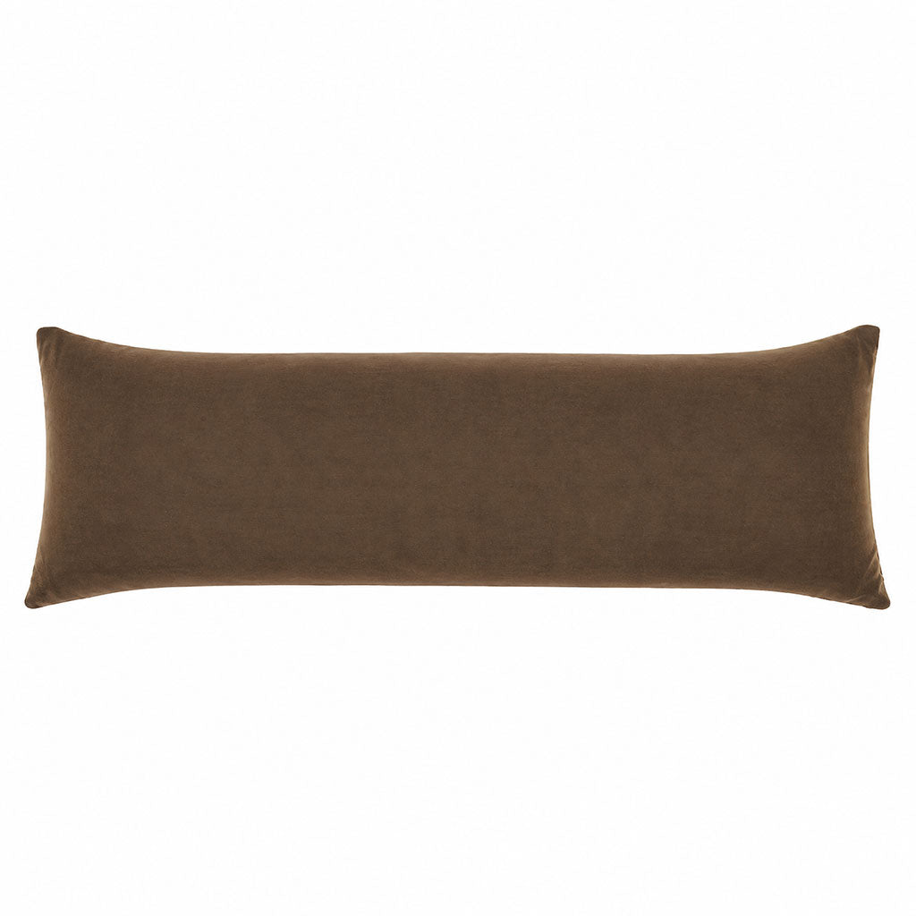Mushroom Velvet Lumbar Pillow