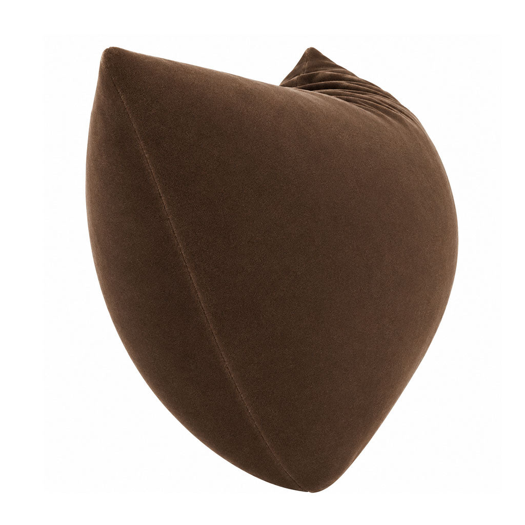 Mushroom Velvet Lumbar Pillow