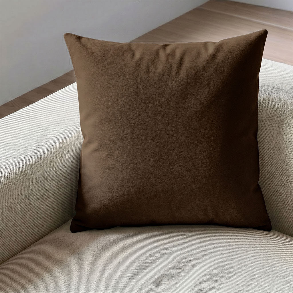 Mushroom Velvet Throw Pillow