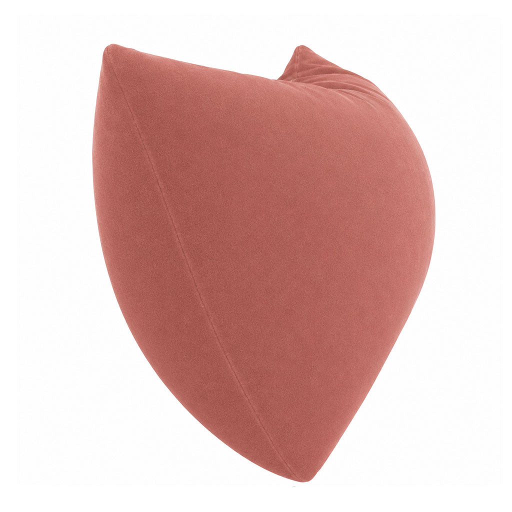 Pink Grapefruit Velvet Lumbar Pillow