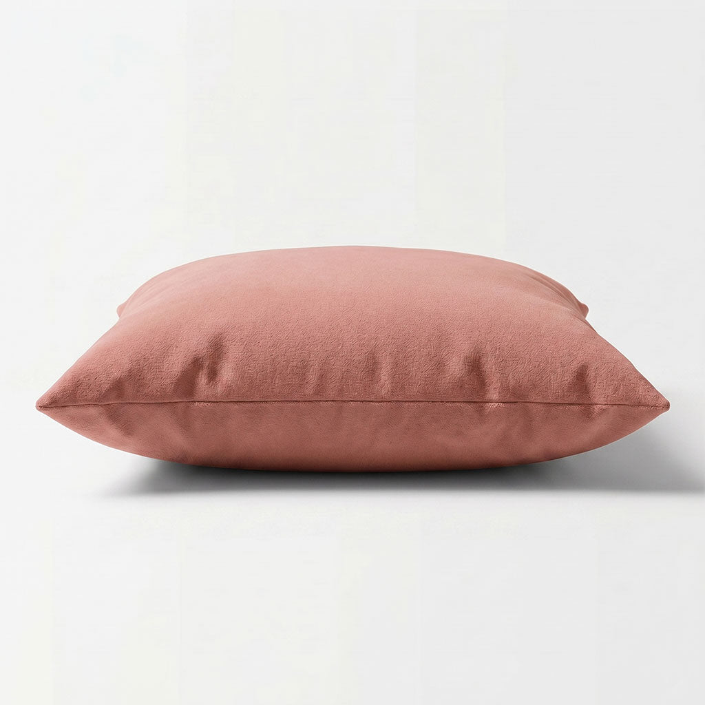Pink Grapefruit Velvet Throw Pillow