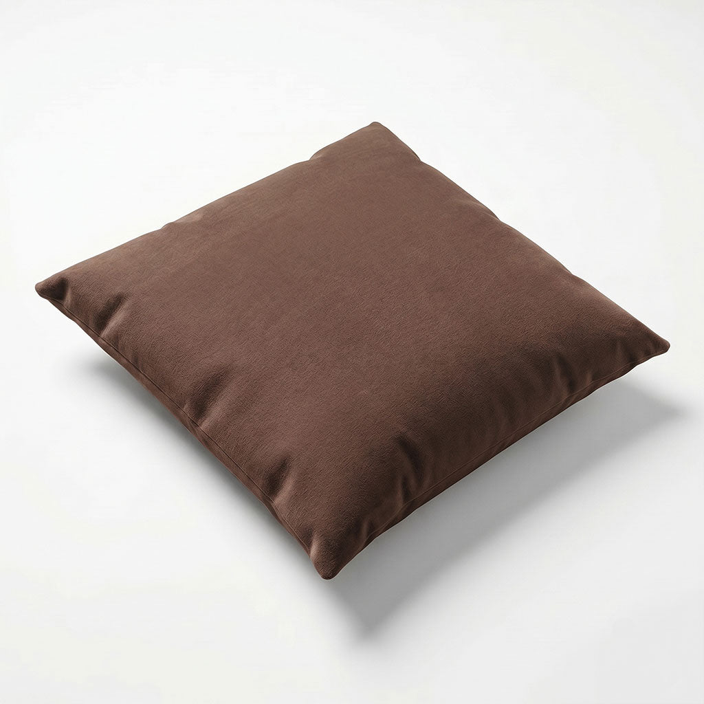 Praline Velvet Throw Pillow