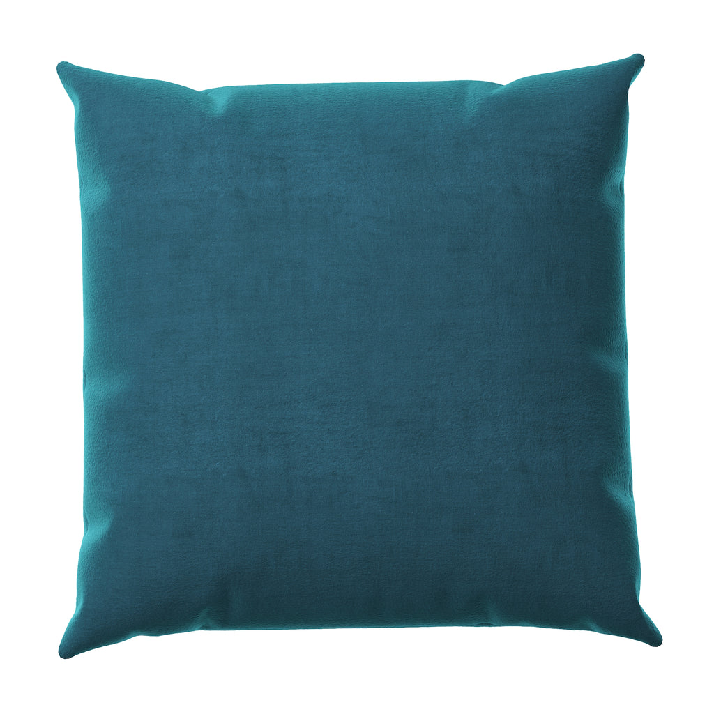 Prussian Velvet Throw Pillow